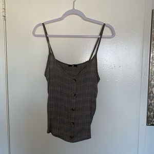 Plaid tank top